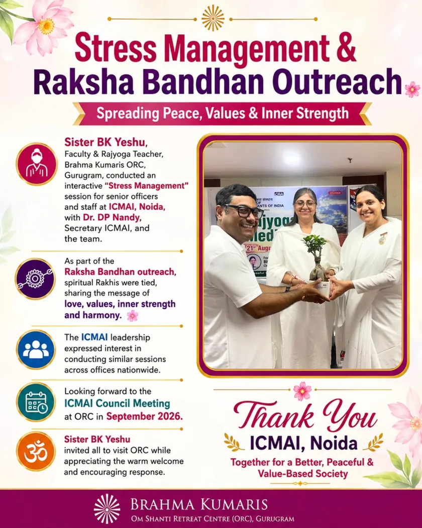 Raksha Bandhan outreach at ICMAI, Noida